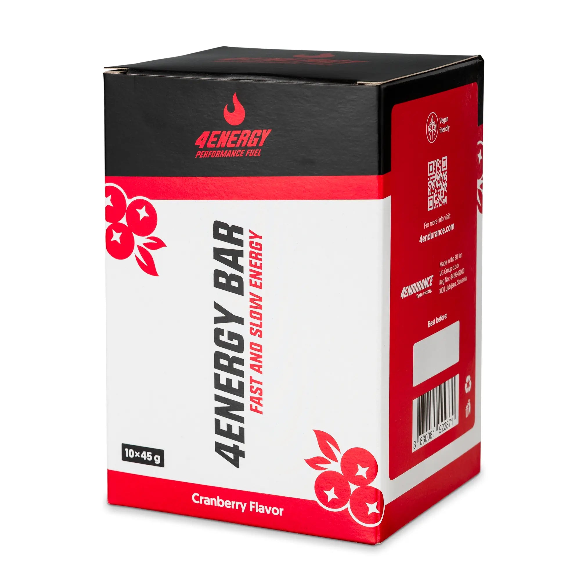 Nutritious and tasty energy bar for endurance athletes