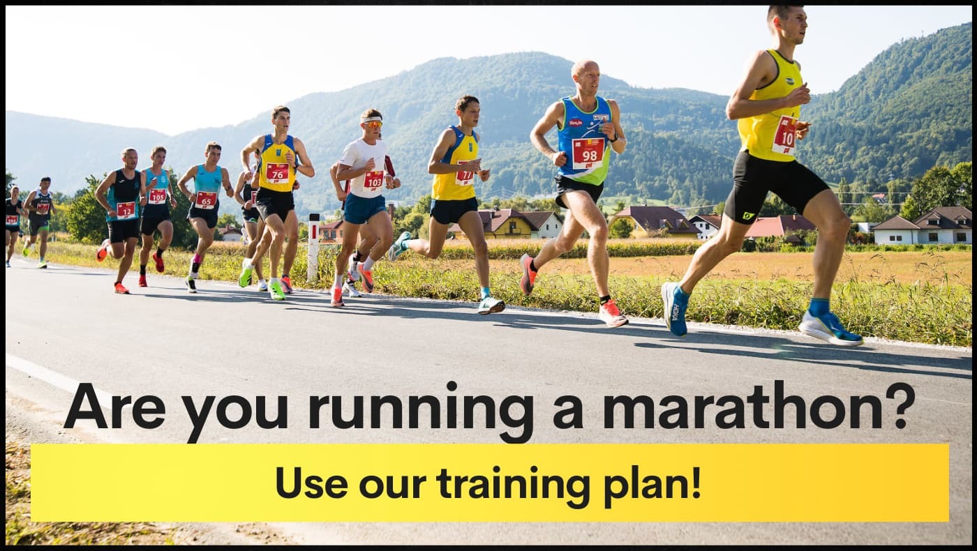 Are you running a marathon? Use our training plan!