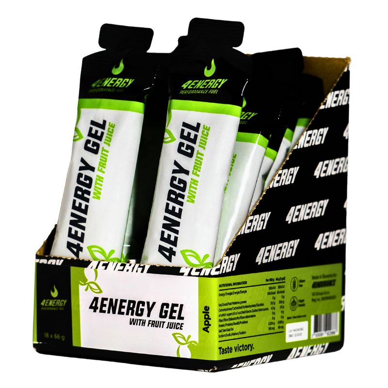 4Energy Gel is an isotonic gel that provides a fast source of energy, prevents muscle cramps, and requires no water, thanks to natural fruit juice.