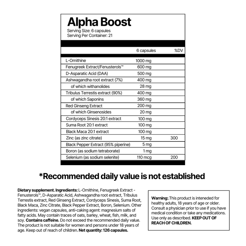 Alpha Boost Icon Alpha Boost - Natural Testosterone Booster for Men