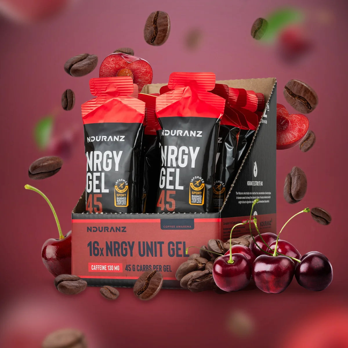 Nrgy Gel 45 with Caffeine Nduranz — Maximum Energy