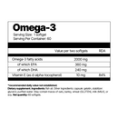 Omega-3 by 4Endurance Pro – high-quality fish oil supplement with 2000 mg of Omega-3 fatty acids, including EPA, DHA, and vitamin E, for cardiovascular health, brain function, and cell protection.