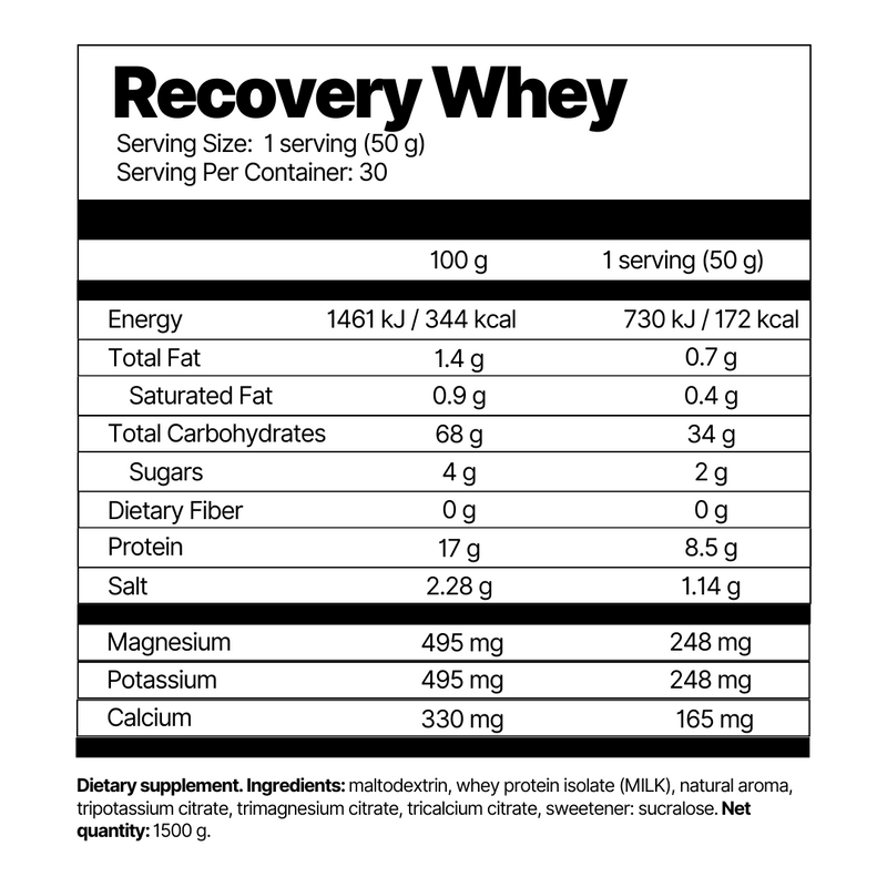 Recovery Whey Formula