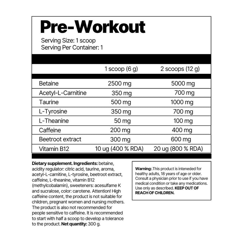 PRE (pre-workout booster)