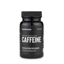 Nduranz Caffeine Capsules - 100 capsules, black cylindrical bottle with ribbed cap and label stating 50 mg caffeine per capsule.