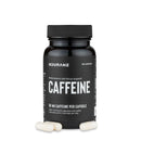 Nduranz Caffeine Capsules - 100 capsules, black cylindrical bottle with ribbed cap and label stating 50 mg caffeine per capsule.