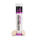 4Energy Electrolytes - 20 effervescent tablets passionfruit flavor, tube with purple and black branding on white background.