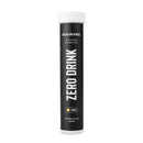 Nduranz Zero Drink - 20 effervescent tablets Citrus flavor, black cylindrical tube with white cap, pink circle on white background.