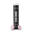 Nduranz Zero Drink - 20 effervescent tablets pink grapefruit flavor, black cylindrical tube with screw cap on white background.
