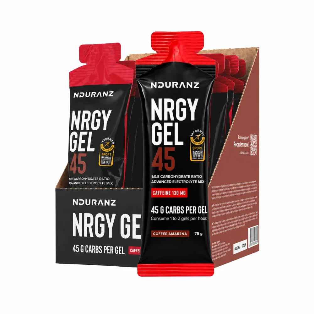 Nduranz Nrgy Gel 45 with Caffeine – for Prolonged or Intense Exercise