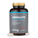 4Endurance Pro Absolute - 84 capsules, brown bottle with gold cap and blue-black label on white background.